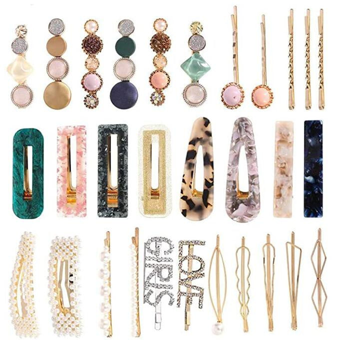 Wholesale ins Pearl Hairpin Set Acrylic Acetate Hairpin Combination Hair Accessories